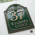 Kildare — Custom Cast Aluminum Address Plaque | Ridgeco House Number Sign