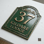 Kildare — Custom Cast Aluminum Address Plaque | Ridgeco House Number Sign