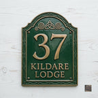 Kildare — Custom Cast Aluminum Address Plaque | Ridgeco House Number Sign