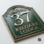 Kildare — Custom Cast Aluminum Address Plaque | Ridgeco House Number Sign