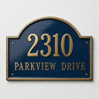 Harbor Arch Address Plaque – Handcrafted Cast Aluminum | RidgeCo