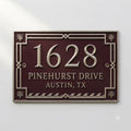 Hausnummernschild aus Aluminiumguss nach Maß | Personalisiertes Adressschild