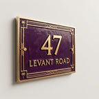 Phoenicia Heritage™ Hausnummernschild aus Aluminiumguss – Individuelles Hausnummernschild