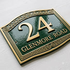 Cast Aluminum House Number Plaque – Ornate Address Sign | Ridgeco Design