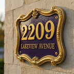 Handcrafted Cast Aluminum Address Plaque – Custom House Number Sign | RidgeCo